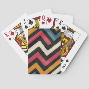 Abstract line art playing cards