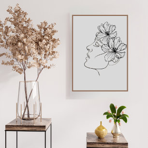 Abstract Line Art Poster