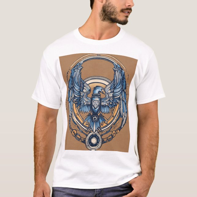 abstract line art wing design  T-Shirt (Front)