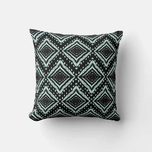 Abstract Line, Beautiful, Ikat seamless pattern, B Cushion (Front)