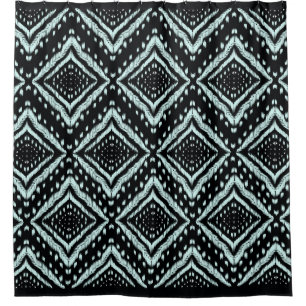 Abstract Line, Beautiful, Ikat seamless pattern, B Shower Curtain