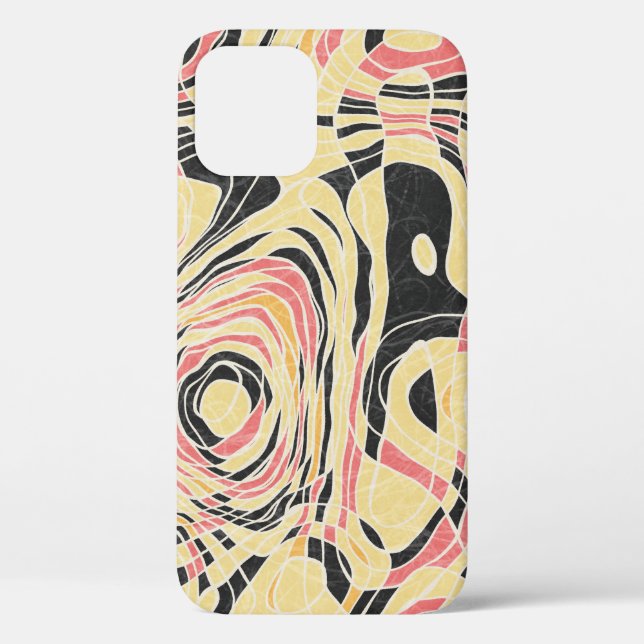 Abstract line geo pattern, topographical design. Case-Mate iPhone case (Back)