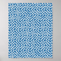 Abstract Line Pattern Blue