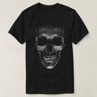 Abstract Line Skull Illusion T-Shirt