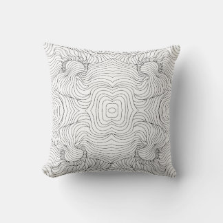 Abstract Line Wave Symmetry Seamless Pattern Cushion
