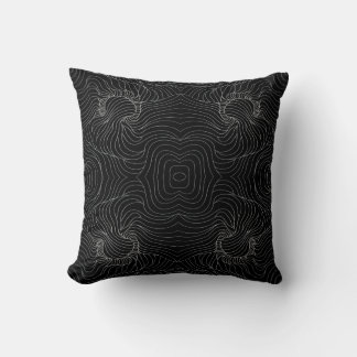 Abstract Line Wave Symmetry Seamless Pattern Cushion