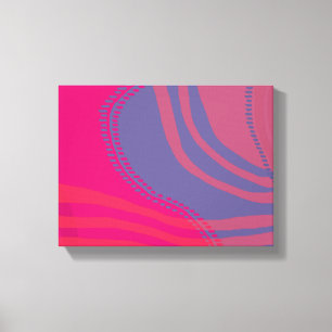 Abstract Lines and Curves Scenery Canvas Print