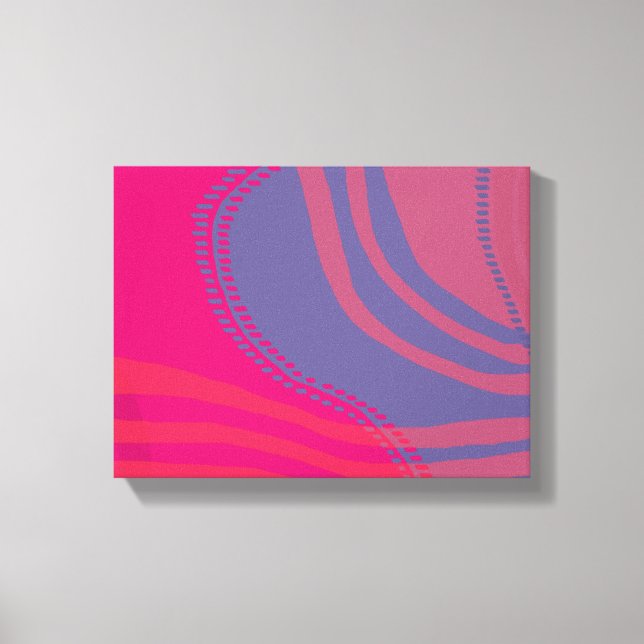Abstract Lines and Curves Scenery Canvas Print (Front)