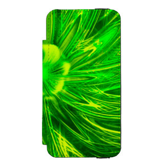 Abstract Lines Green Flower Incipio Watson™ iPhone 5 Wallet Case