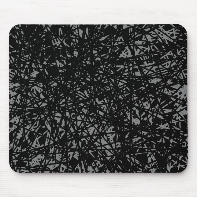 Abstract Lines - Grey Mouse Mat (Front)