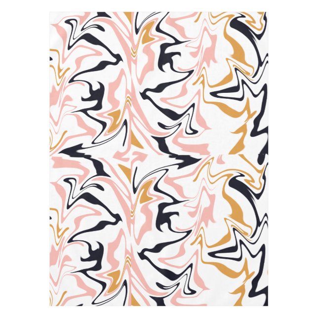 Abstract lines modern  tablecloth (Front)
