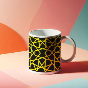 Abstract Lines Pattern Customisable Coffee Mug