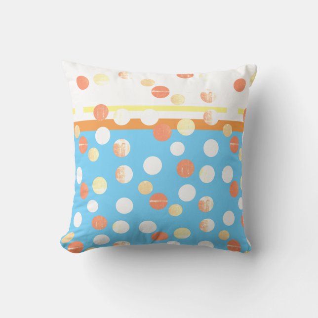 Abstract Lines Sections Throw Pillow Cushion (Front)