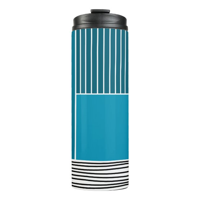 Abstract Lines  Thermal Tumbler (Front)