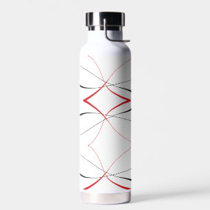 abstract lines water bottle