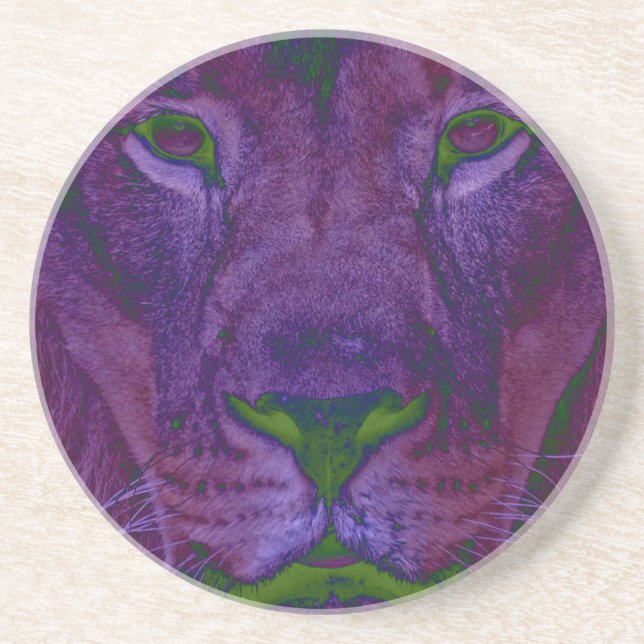 Abstract Lion Coaster (Front)