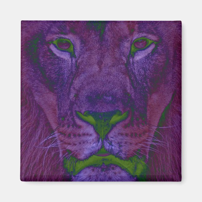Abstract Lion Magnet (Front)