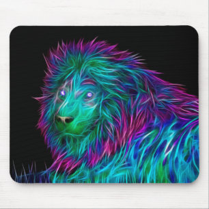 Abstract Lion Mouse Mat