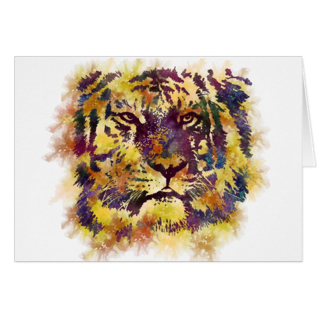 Abstract Lion Paintng (Front Horizontal)