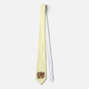 Abstract Lion Paintng Tie