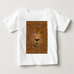 Abstract Lion Safari Art Print Baby T-Shirt