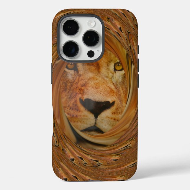 Abstract Lion Safari Art Print Case-Mate iPhone Case (Back)
