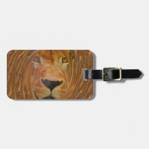 Abstract Lion Safari Art Print Luggage Tag