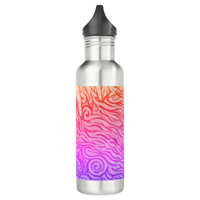 Abstract Lionfish 710 Ml Water Bottle (Left)