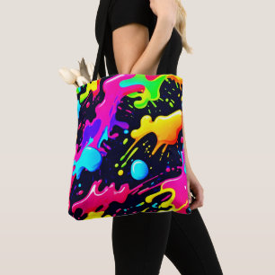 Abstract Liquid Colour Explosion Art Tote Bag