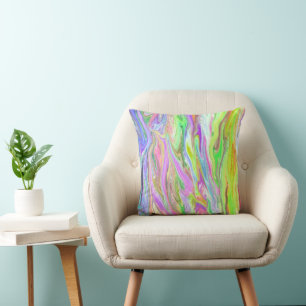 Abstract Liquid Colour Glow Pillows