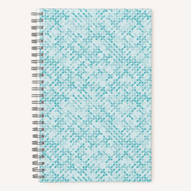 Abstract Liquid Fluid Graphic Art Notebook (Front)