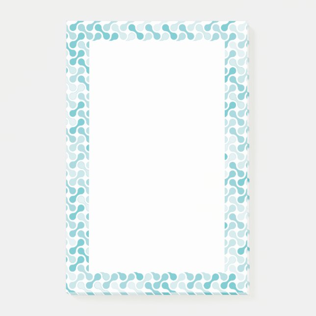Abstract Liquid Fluid Graphic Art Post-it Notes (Front)