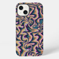 Abstract Liquid Marble iPhone Case - Trendy Wavy S