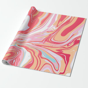 Abstract liquid marble or epoxy trending backgroun wrapping paper
