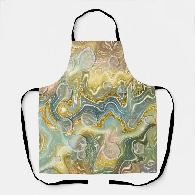Abstract Liquid Marble Stone Texture background Apron (Front)