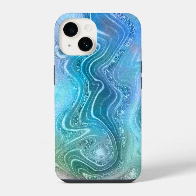 Abstract Liquid Marble Stone Texture background iPhone Case (Back)