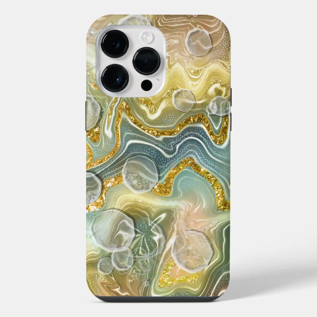 Abstract Liquid Marble Stone Texture background iPhone Case (Back)