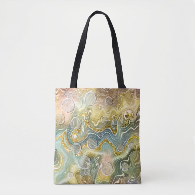 Abstract Liquid Marble Stone Texture background Tote Bag (Front)