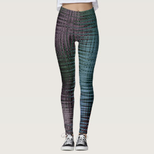 Abstract liquid texture ice glass crystal frozen m leggings