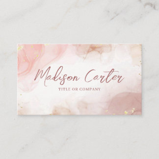 Abstract Liquid Watercolor Alcohol Ink  Business Card