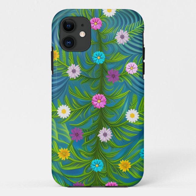 Abstract Little Daisy Garden Case-Mate iPhone Case (Back)
