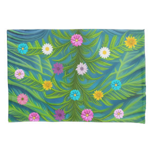 Abstract Little Daisy Garden Pillowcase