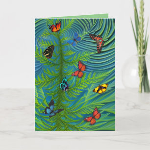 Abstract Little Daisy Garden Thank You Card