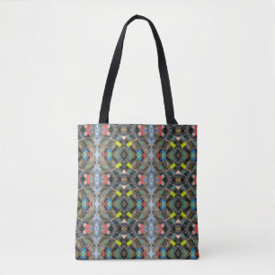 Abstract lobster pot tree tote bag