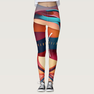 Abstract logo design  leggings