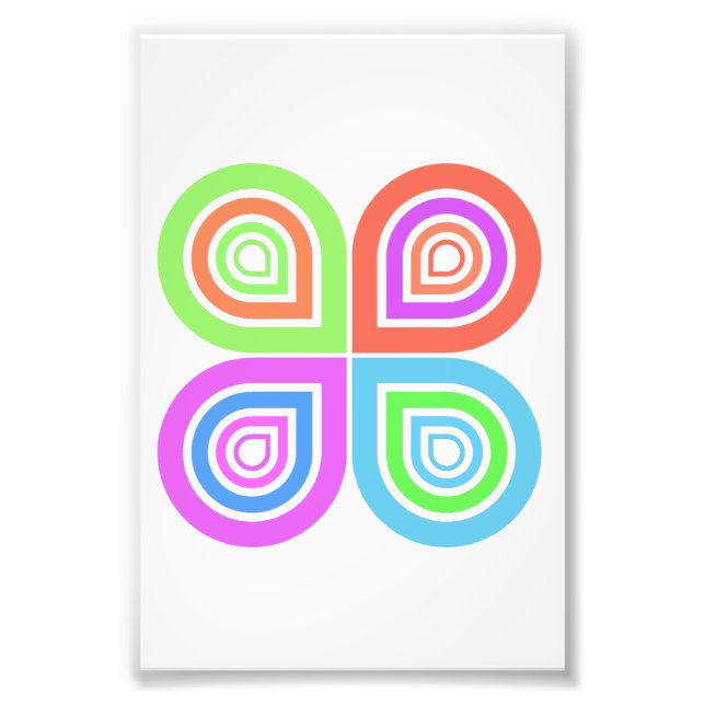 Abstract logo photo print (Front)