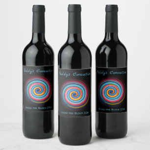 Abstract Lollipop  Wine Label