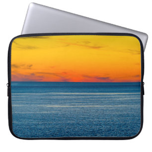 Abstract long exposure seascape with intentional c laptop sleeve