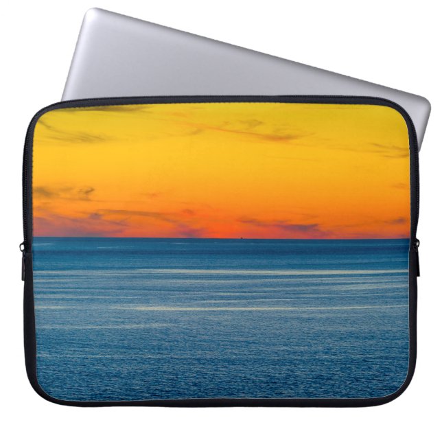 Abstract long exposure seascape with intentional c laptop sleeve (Front)