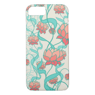 Abstract Lotus Pattern iPhone 8/7 Case